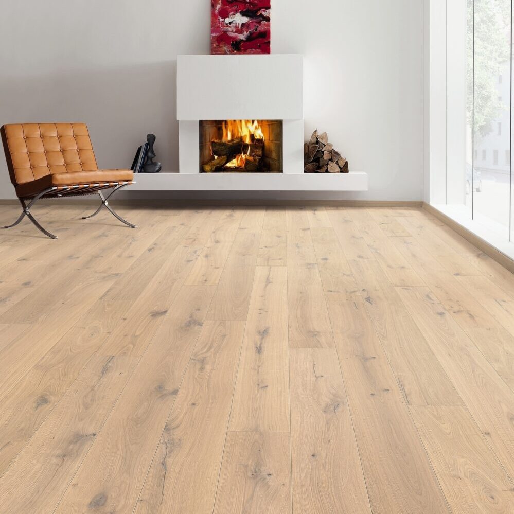 Haro plankegulv - Eg purohvid Sauvage børstet