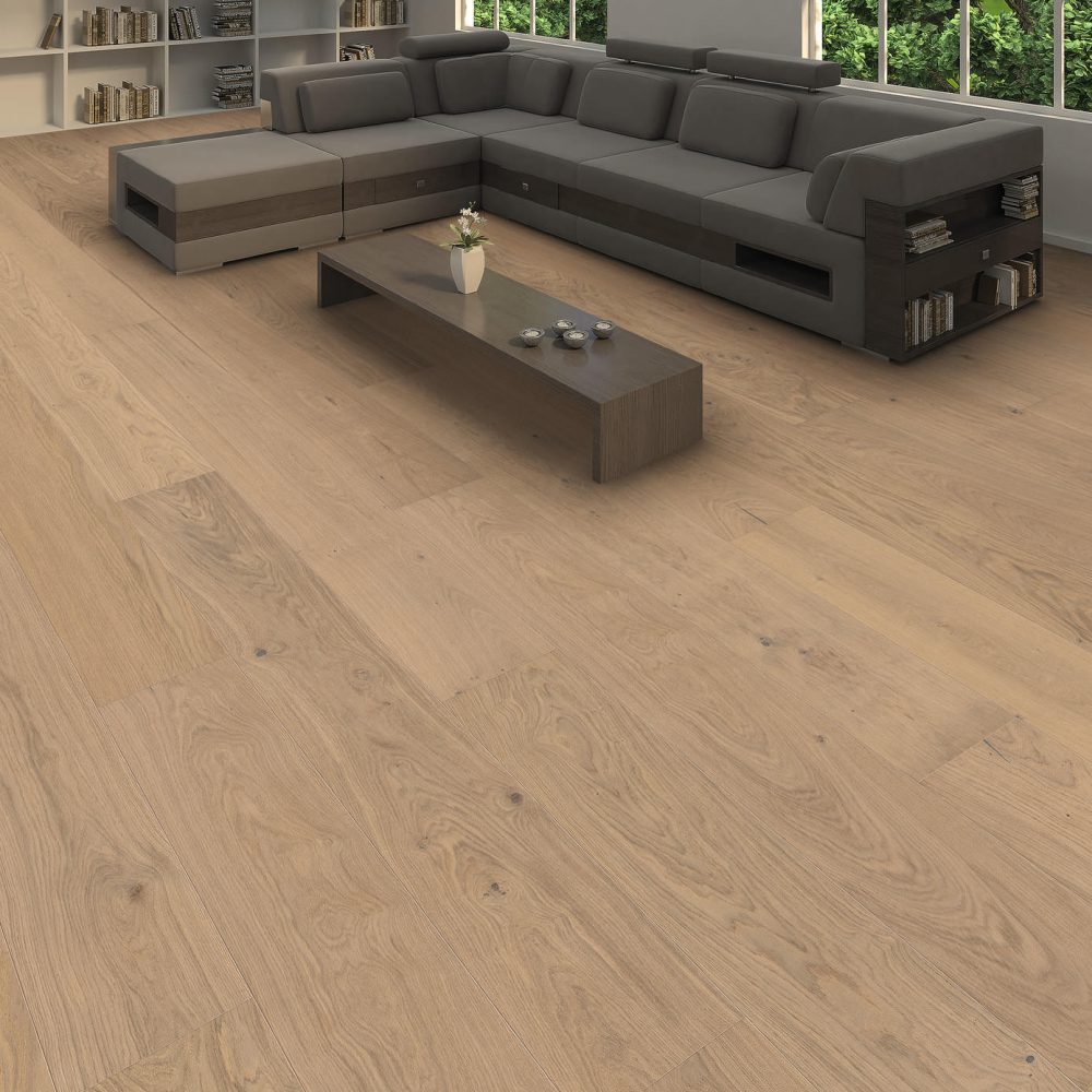 HARO PLANKEGULV 4000 - Plank Plaza 240 4V Eg lysehvid Sauvage børstet Olie