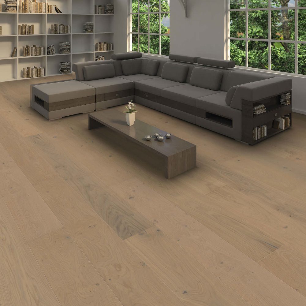 HARO PLANKEGULV 4000 - Plank Plaza 240 4V Eg sand grå Sauvage børstet