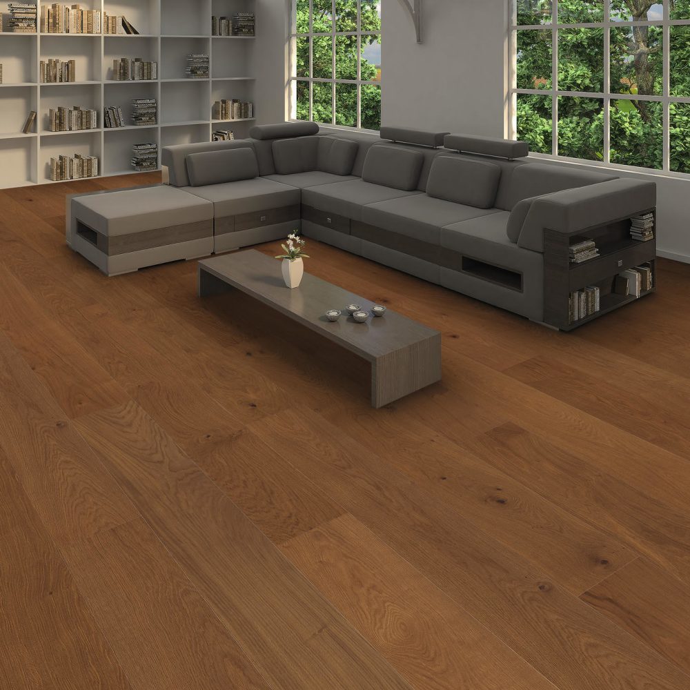 HARO PLANKEGULV 4000 - Plank Plaza 240 4V Røget eg Markant børstet