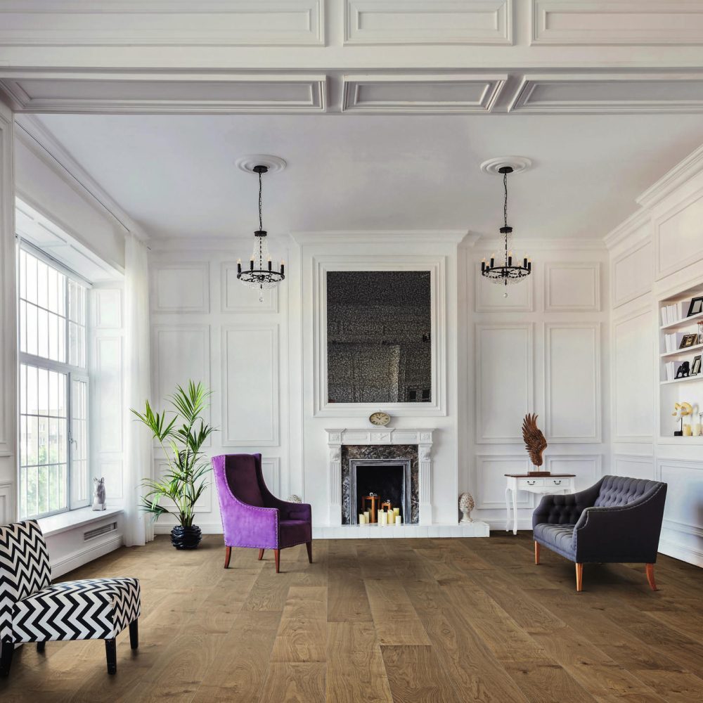 HARO PLANKEGULV 4000 - Plank Plaza 240 4V Røget eg Markant børstet Olieret