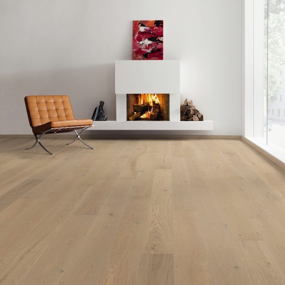 HARO PLANKEGULV 4000 - Plank 180 4V Eg sand grå Sauvage børstet