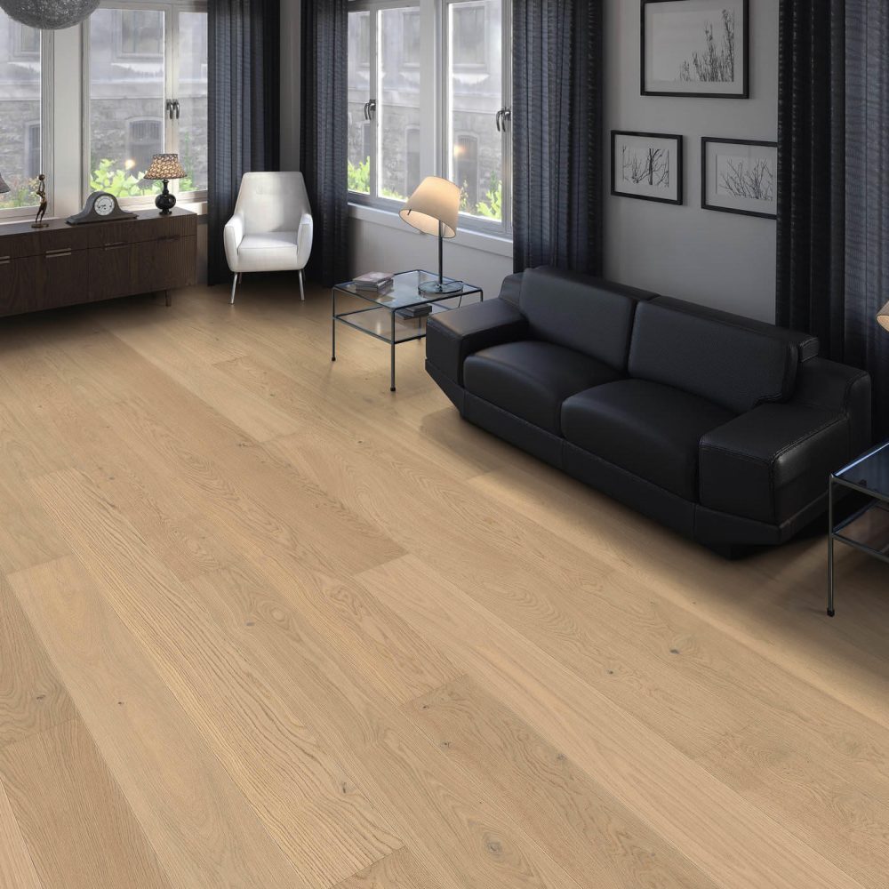 HARO Parketgulv 4000 - Plank 180 4V Eg lysehvid Markant børstet