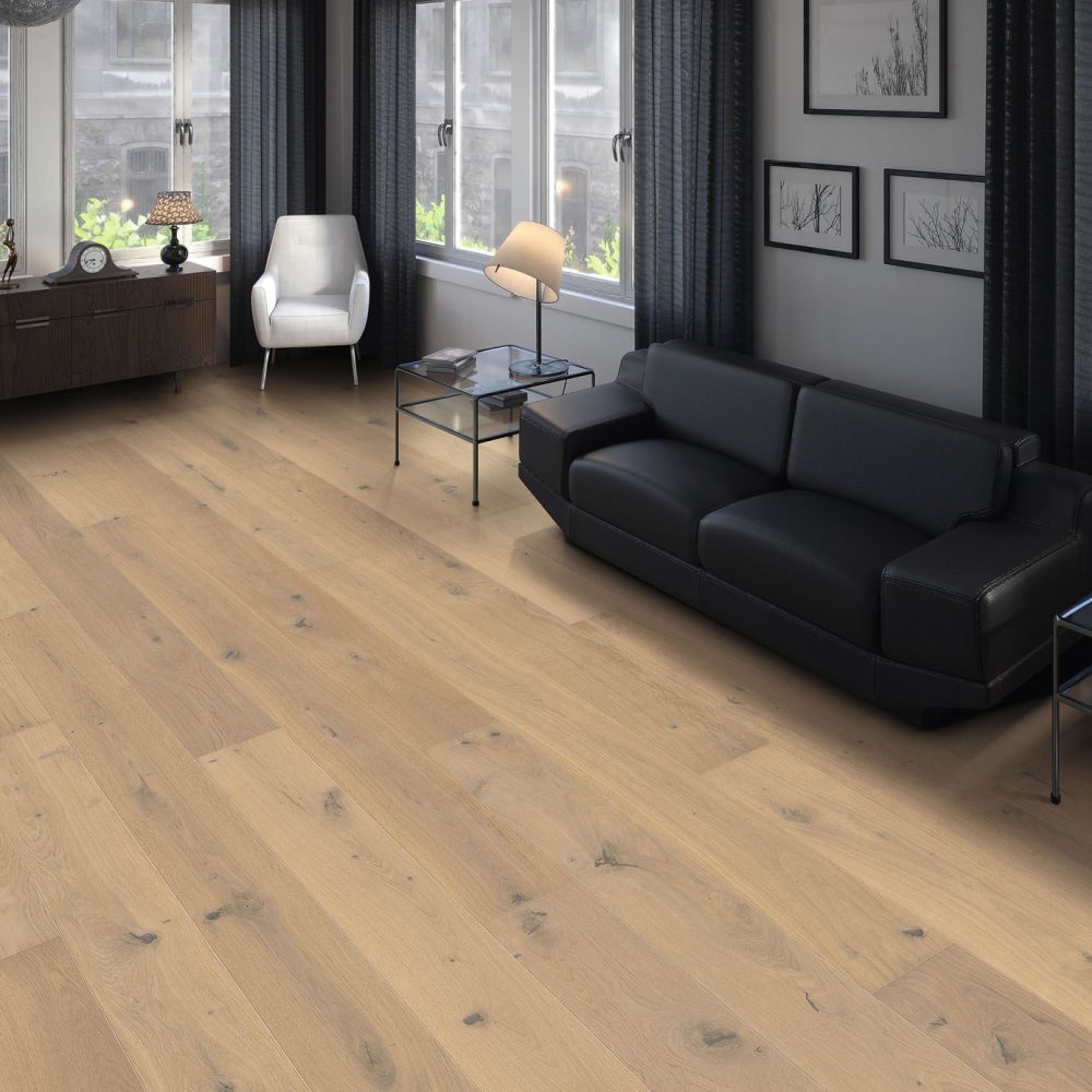 HARO PLANKEGULV 4000 - Plank 180 4V Eg lysehvid Sauvage børstet