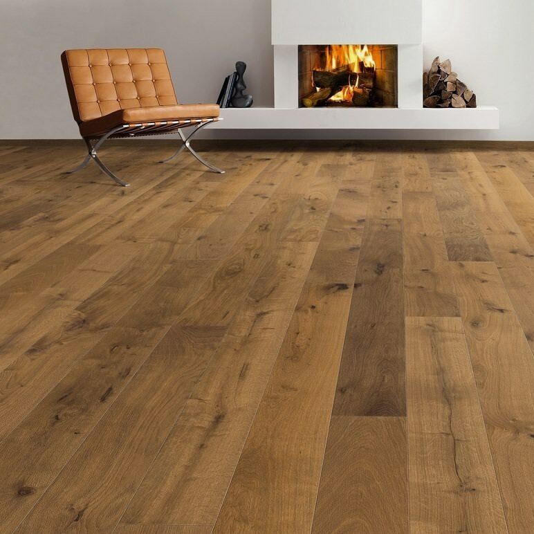 HARO Parketgulv 4000 - Plank 180 4V Røget eg Sauvage børstet - Billede 2