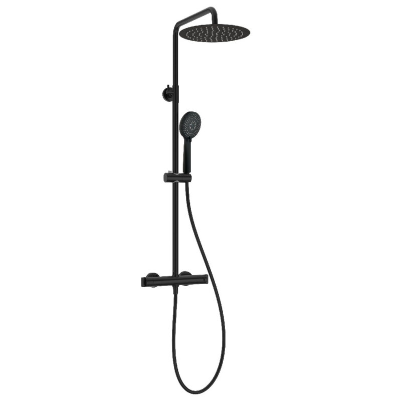 Deante Rainshower Deluxe - 250 mm - Mat Sort