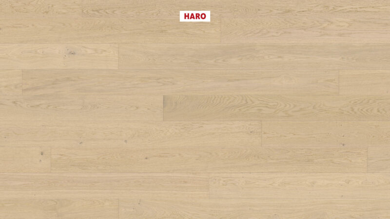 HARO Parketgulv 4000 - Plank 180 4V Eg lysehvid Markant børstet NaturLin Olie