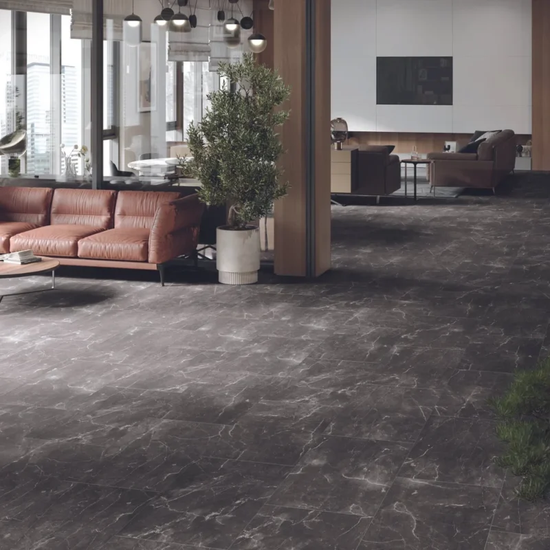 Vinyl Flise look med klik system - Bottishino Dark
