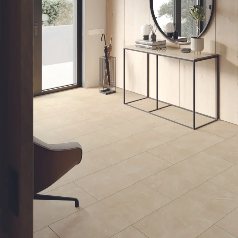 Vinyl Flise look med klik system - Bottishino Light Beige - Billede 2