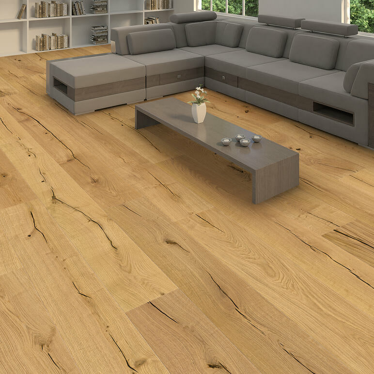 HARO PLANKEGULV 4000 - Plank Plaza 240 4V Eg Alabama børstet - Billede 2